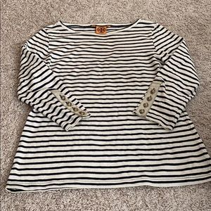 Tory Burch boatneck striped top